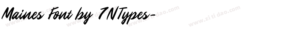 Maines Font by 7NTypes字体转换